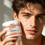 JUINHOU Vitamin C Skin Care Serum Cream Set Brighten Moisturizing Oil-Control Improve Uneven Skin Tone For Dull Skin Daily Care