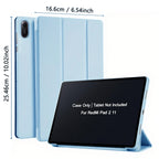 Case for Xiaomi Redmi Pad 2 2025 11-inch PU Leather Flip Smart Cover,Magnetic Stand Case,Soft Silicone Back Shell