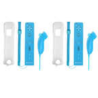 2 in 1 For Nintendo Wii Controller Set Optional Motion Plus Joystick Wireless Remote Gamepad with Silicone Case Video Game