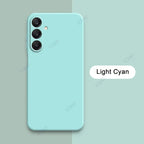 Original Square Liquid Silicone Phone Case for Samsung Galaxy A26 A36 A56 5G 360 Soft Protective Anti-drop Shockproof Back Cover