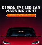 Cool DEMON EYE Ambient Light Solar Powered Breathing Neon Light Car Decoration Rear Windshield Atmosphere Lights Car Accessories
