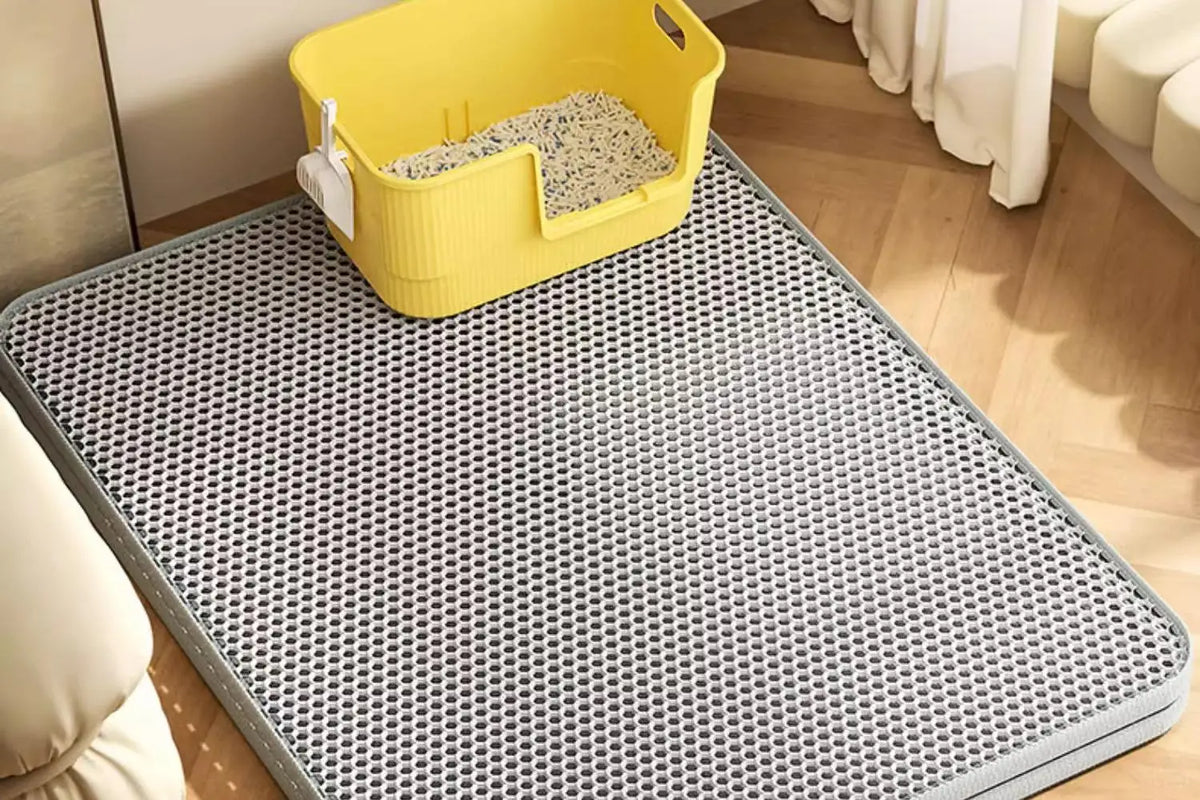 Cat Litter Mat Heavy Duty Waterproof 2 Layer Non Slip Washable Pet Floor Protector Litter Box Sand Stopper Pet Product