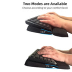 Keyboard Wrist Rest, Ergonomic Memory Foam Wrist Support for Typing & Gaming, Tilted Keyboard Pad, Aesthetic Desk Accessories Fo