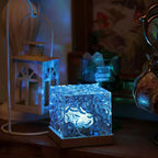 Rotating Water Ripple Night Light Projector Portable Aurora Galaxy Lamp for Bedroom, Apartment Dorm Room Ambiance, Romantic Gift