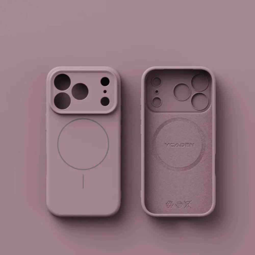 Luxury Liquid for Magsafe Magnetic Wireless Charge Case for IPhone 17 16 15 14 13 12 11 Pro Max Soft Lens Protection Back Cover