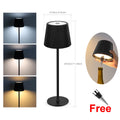 Dual Purpose Wine Bottle Vases Base Rechargeable LED Table Lamp Touch Dimmable Bedside Dinner Night Light Decor Study Desk Lamp