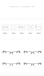 Semi-Rimless Steampunk Shortsighted Prescription Glasses Women Men Anti Blue Rays Computer Myopia Spectacles 0 -0.5 -0.75 To -6
