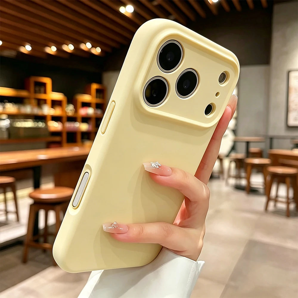 Case For iPhone 18 Pro Max Cases iPhone 17 Case Luxury Matte Candy Color Soft Phone Case For iPhone 16 Plus 15 14 13 12 11 Funda