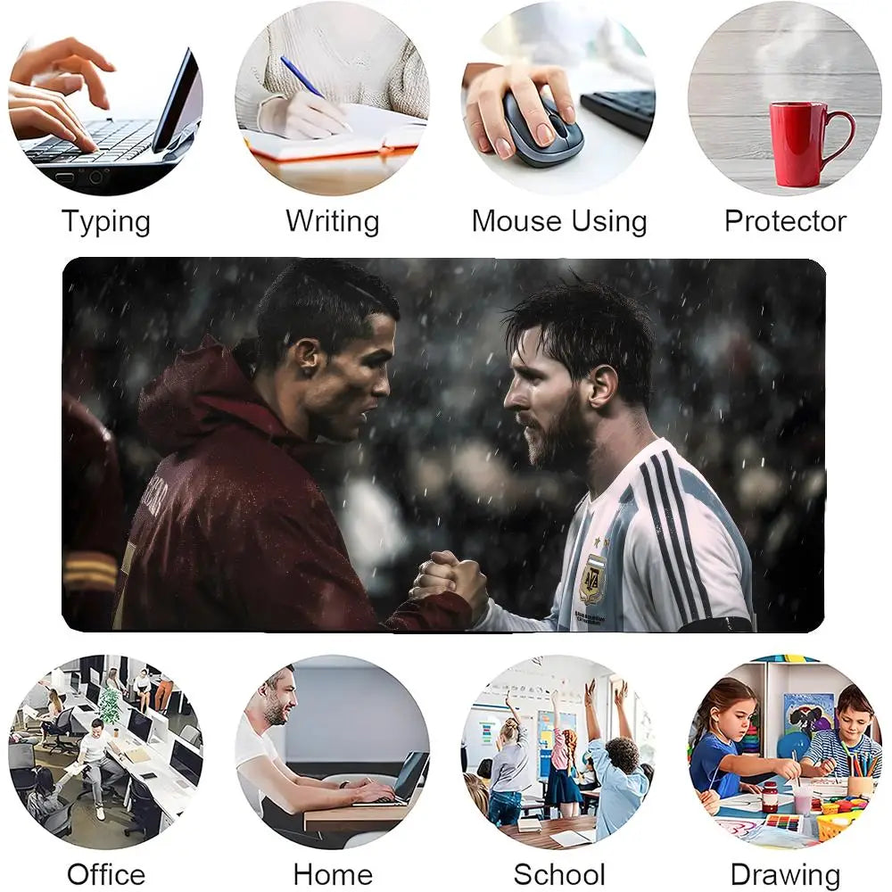 hot team R-rONALDO C Mouse Pad Mousepad Large Gaming Mouse Pad LockEdge Thickened Computer Keyboard Table Desk Mat