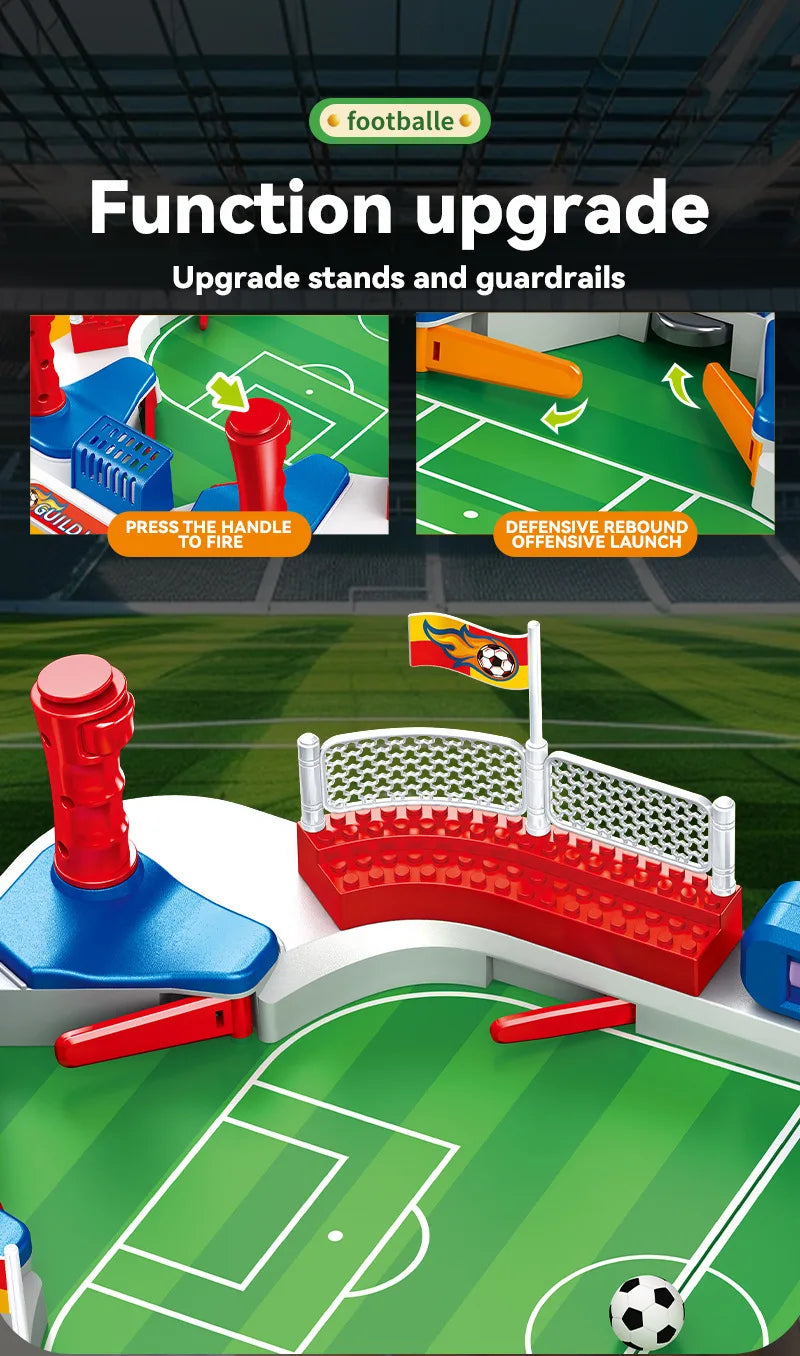 Tabletop Soccer Board Games Toy Outdoor Indoor Portable Multigame Tabletop Desktop Football Machine Competive Toys for Boys