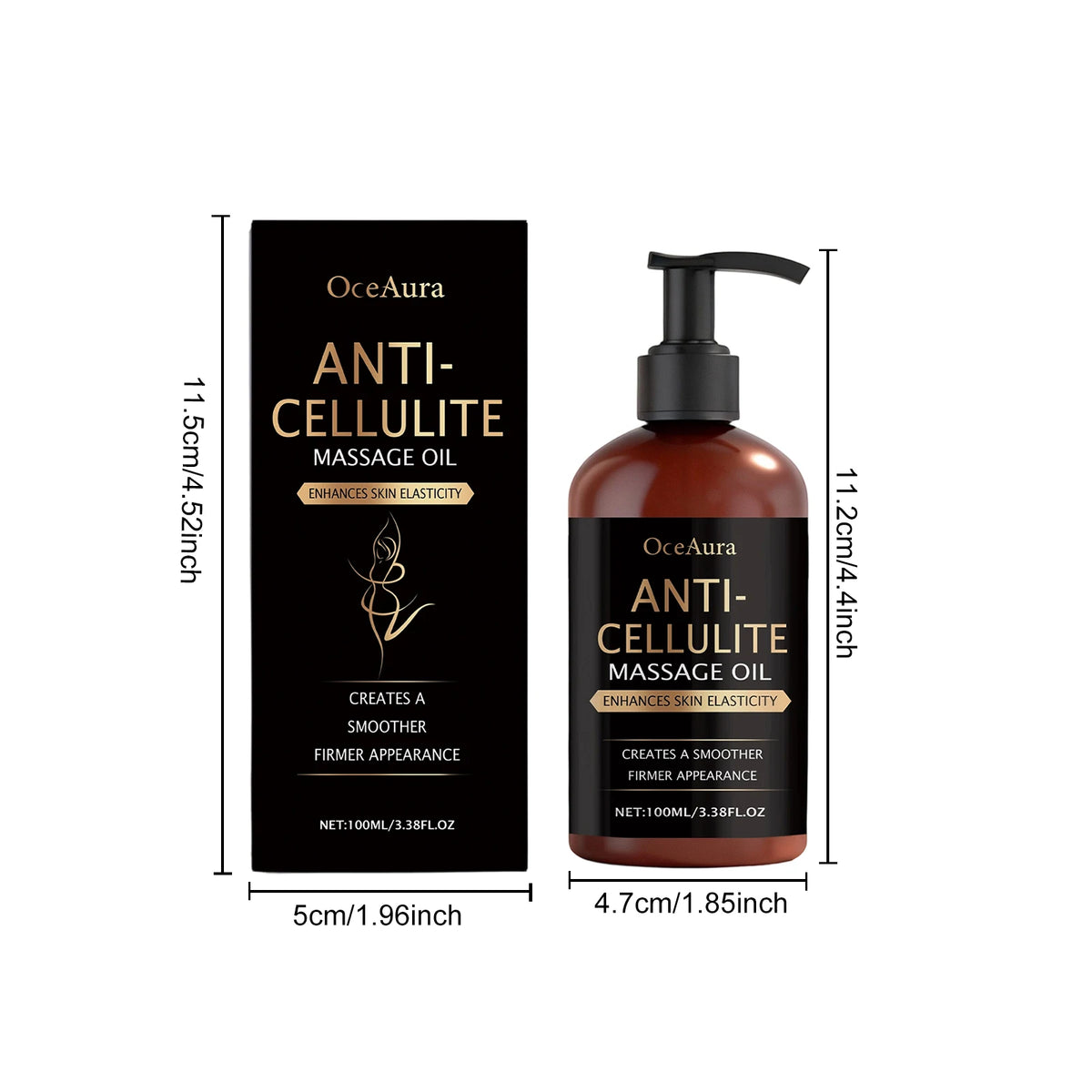 100ML Anti-cellulite Body Oil Moisturizing & Nourishing Enhance Smoothness Firming Soothing Discomfort Mild Body Essence Oil