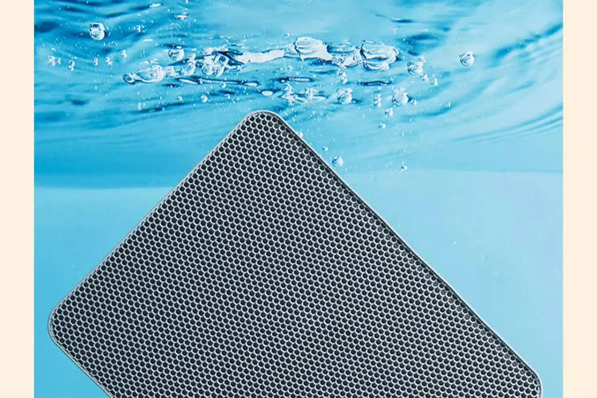 Cat Litter Mat Heavy Duty Waterproof 2 Layer Non Slip Washable Pet Floor Protector Litter Box Sand Stopper Pet Product