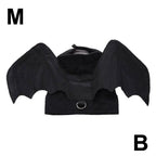 -Halloween Pet Costume - Cute Black Bat Wings Harness Costume For Cats And Dogs, Halloween Party Cosplay, Pet Supplies