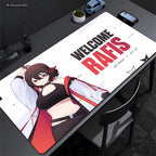 Anime Mask Girl Mouse Pad YUki Aim Gaming Speed Mouse Mat Game Premium Mousepad Gamer E-Sports Desk Mat Computer Keyboard Mats