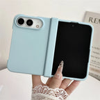 Luxury Skin Feel Frosted Matte Fold Phone Case For iPhone Duo Ultra 18 Fold Hinge Protective Ultra-thin PC Shockproof Hard Cover
