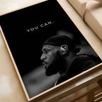 Athlete Inspirational Quotation Poster Home Gym Football Basketball Prints Wall Stickers Paintings for Home Living Room Decor
