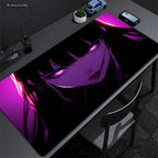 Anime Girl Purple Cute Mouse Pad XXL Laptop Gamer Cabinet Keyboard Rug Computer Kawaii Desk Mat Non-slip Large Mousepad 90x40cm