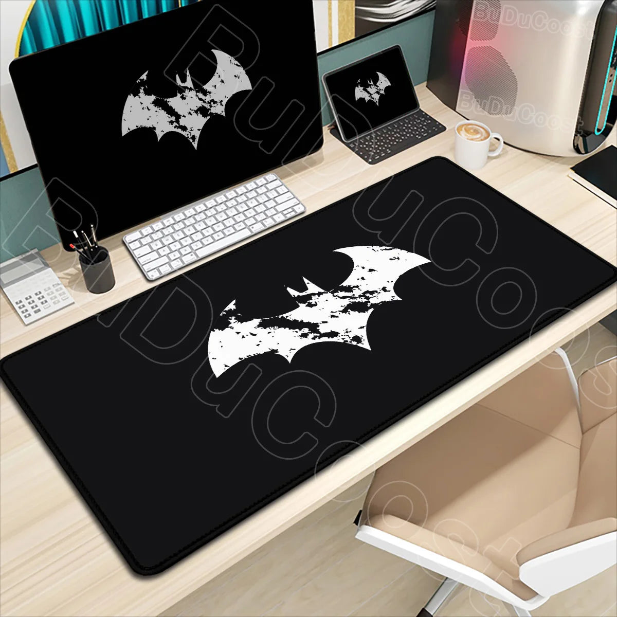 B-Batman Mouse Pad HD Large Gaming Non-slip Rubber Keyboard Desk Mat Office Laptop Computer Pc Gamer Cabinet Mousepad Xxl Carpet