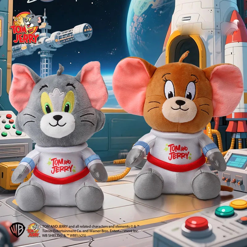 New Classic 19cm Tom and Jerry Plushies - Ideal Gift for Movie Fans and Kids Movie Series Stuffed Animal Collectors