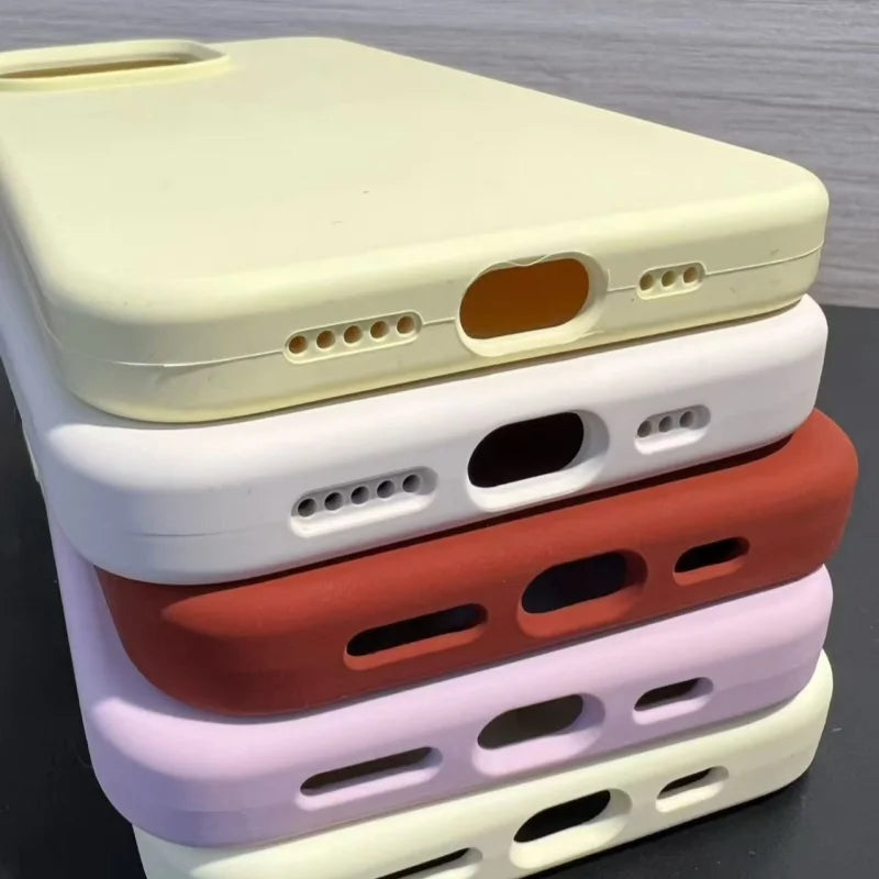 Liquid Silicone Phone Case For iPhone 17 16 ProMax 14 12 13 15 Pro Case for iPhone 17 16 13 Pro Max 11 Shockproof With Box Cover