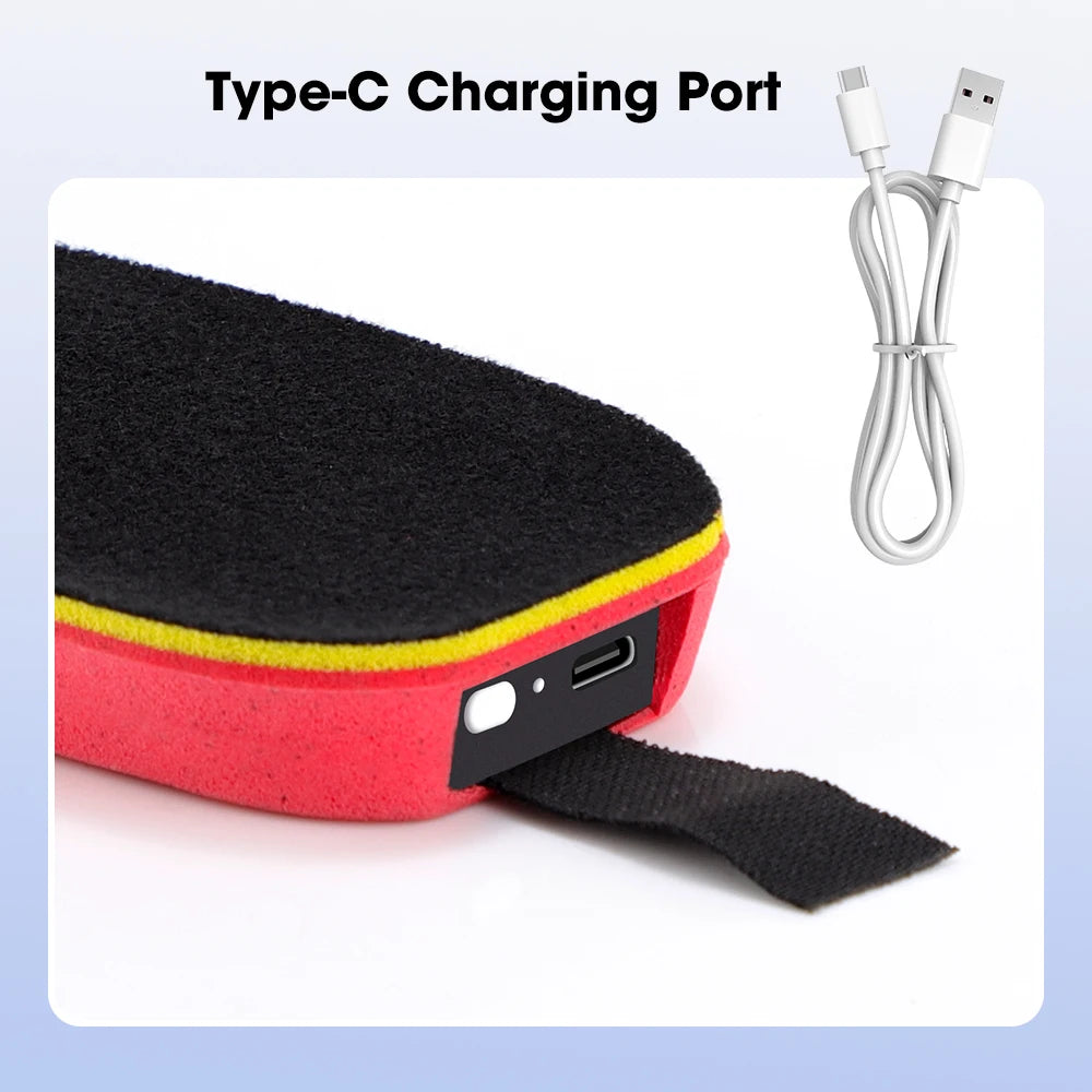 Electric Heated Insoles Anti Stress Safe Foot Warming Pad APP-Controlled Cut-to-Fit for Winter Outdoor Camping Skiing Shoe Pads