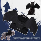 -Halloween Pet Costume - Cute Black Bat Wings Harness Costume For Cats And Dogs, Halloween Party Cosplay, Pet Supplies