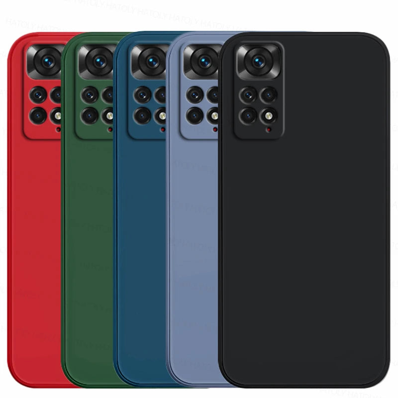 Case For Xiaomi Redmi Note 11 Case Redmi Note 11 10 10s 11s 12 12s 13 Pro Plus 5G Cases Shockproof Liquid Silicone Phone Cases