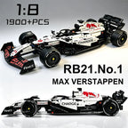 2026 NEW MK6025 Technical Classic Performance 1900+Pcs RB21 White Sports Car Building Blocks MOC DIY Assembly Model Boy Toy Gift