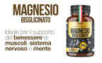 Magnesium Bisglycinate 120 Capsules with Vitamins B1, B5, and B6 for Fatigue | Supports the Nervous System, Muscles, and Energy Metabolism. 4 Months. Vegan, Gluten-Free and Lactose-Free, Made in Italy