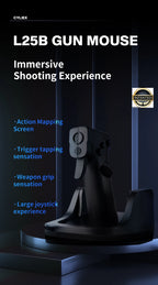 CYLIEX L25B Gun Mouse FPS Game Pistol Handle Grip Wired Gaming Mouse Peripherals Pc Custom Gamer Accessories Shooting Mice