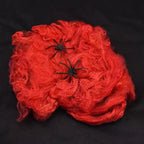 Halloween Decoration Spider Web,Artificial Cobweb,Stretchy Cobweb With Spider,Horror Gothic Haunted House Home Decor