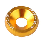 10 PCS M6 Automotive Hexagonal Fasteners, Mudguard Washers, Bumper Engine, Concave Screws, JDM Aluminum Mudguard Washers