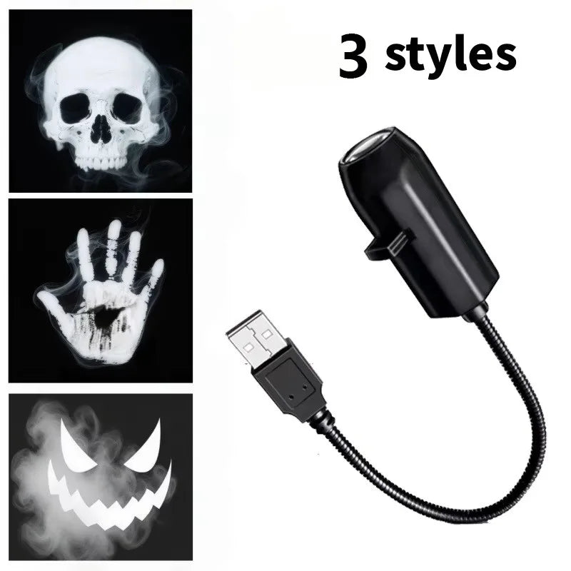Halloween Led Projector Night Lights USB Plug and Play HD LED Projector Lights for Room Ceiling Window Halloween Decor Wall Lamp