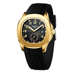 NIBOSI Luxury Men‘s Watches Business Waterproof Male Clock Luminous Silicone Band Date Square Quartz Man Watches Reloj Hombre