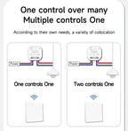 Self-powered Wireless Wall Switch No Battery Required 86Type RF433Mhz Waterproof Wall Switch