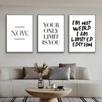 Minimalist Text Inspirational Poster Wall Art Print Poster Decorative Mural Home Decor Gift Unframed