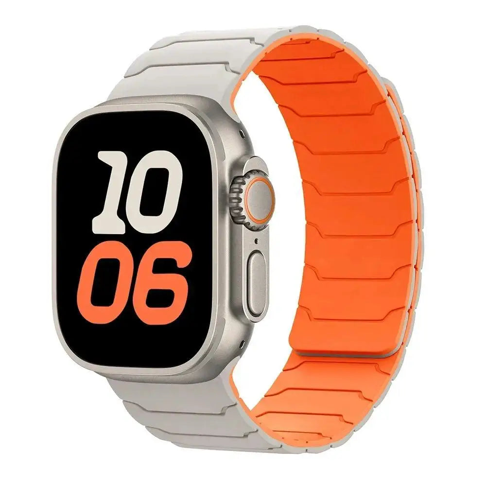Magnetic Strap Silicone Bracelet For Apple Watch ultra 3 2 49mm 45mm 44mm 40mm 42mm 46mm 41mm 38mm IWatch Series 11 10 SE 9 8 7