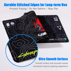 Black Gaming Mousepad XXL Rubber Non-slip Office Deskmat Anime Girl Playmat C-Cyberpunks Style Lock Edge PC Keyboard Accessories
