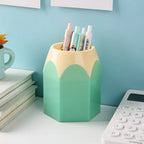 Cute Pencil Holder Desk Organizer Stationery Storage Box   Large Mouth Pen Holder Makeup Brush Organizer Box Office Accessories
