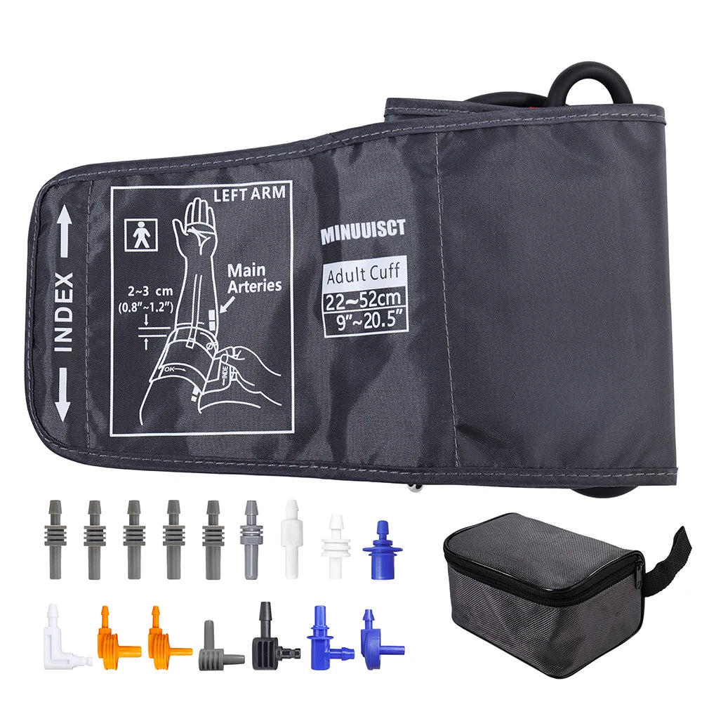 Adjustable Arm Blood Pressure Cuff 15-24cm 30-43cm 32-52cm Sphygmomanometer Sleeve Belt Medical Household Blood Pressure Monitor