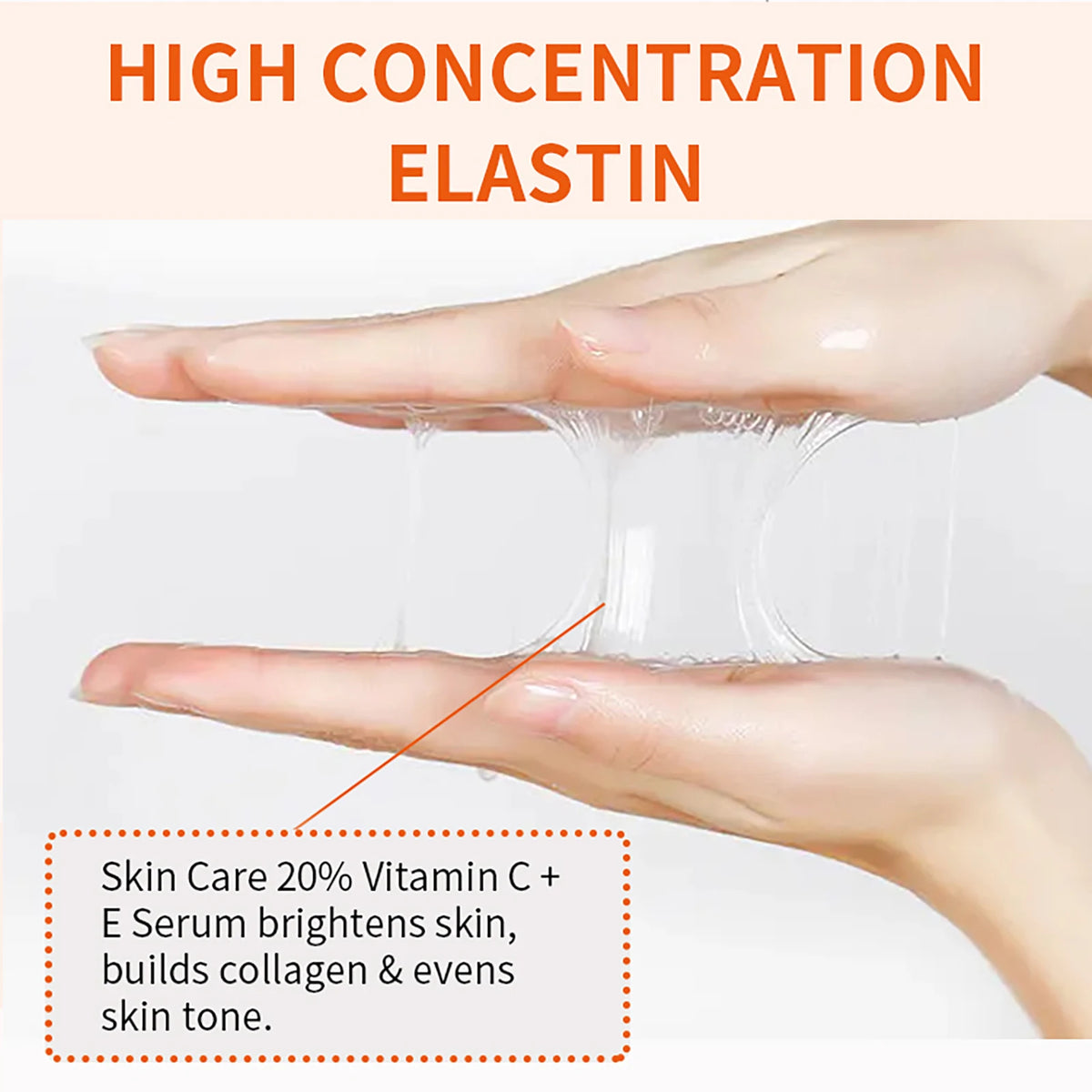 AILKE Vitamin C and E Brightening Concentrated Serum, Whitening, Moisturizing, Clean Skin, Reduce Dark Spots, 100ml/3.52 oz