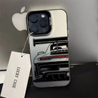 Trendy Sports Car Line Art Phone Case For iPhone 17 Pro Max 16 15 14 Pro 13 12 11 XS XR X 8 7 16 Plus 17E Shockproof Laser Cover
