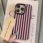 Colorful Striped Minimalist INS Couple Phone Case For iPhone 18 17 16 11 13 12 14 15 Pro Max X XR 7 8 Plus 16E 16 17 Pro Cover