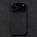 Solid Color Alcantara Phone Case for iPhone 17 Pro Max 17air 16 Pro 16E 15 Plus 14 13 12 Mini 11 XS XR Suede Leather Hard Cover