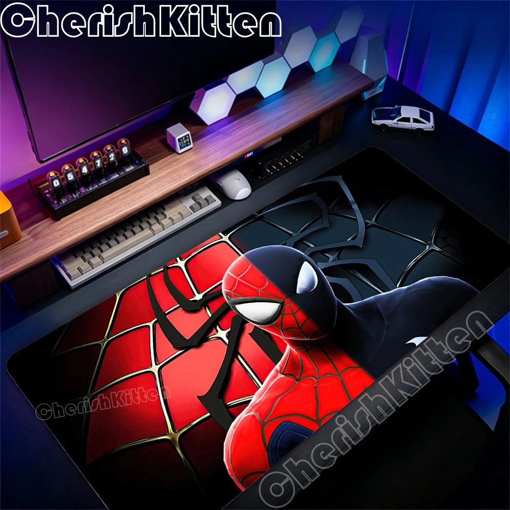 Marvel Spider-Man Mousepad Large Game Mouse Pad Gamer 900x400mm Keyboard Pad Pc Computer Desk Mat Gaming Pads Esports Mouse Mats