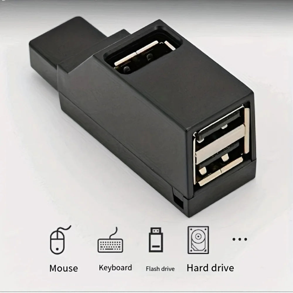 1Pcs USB 3.0 Adapter HUB Mini Splitter Box 1 to 3 Ports High Hi-Speed USB 2.0 Extender  For PC Laptop U Disk Card Reader