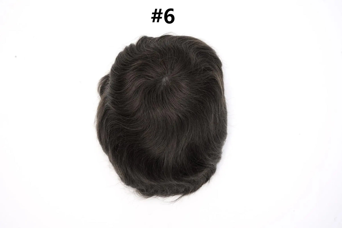 Os21 0.03-0.04mm NG Clearance Thin Skin Toupee Capillary Prothesis Hair Piece For Men Hair Replacement System V Loop Men Toupee