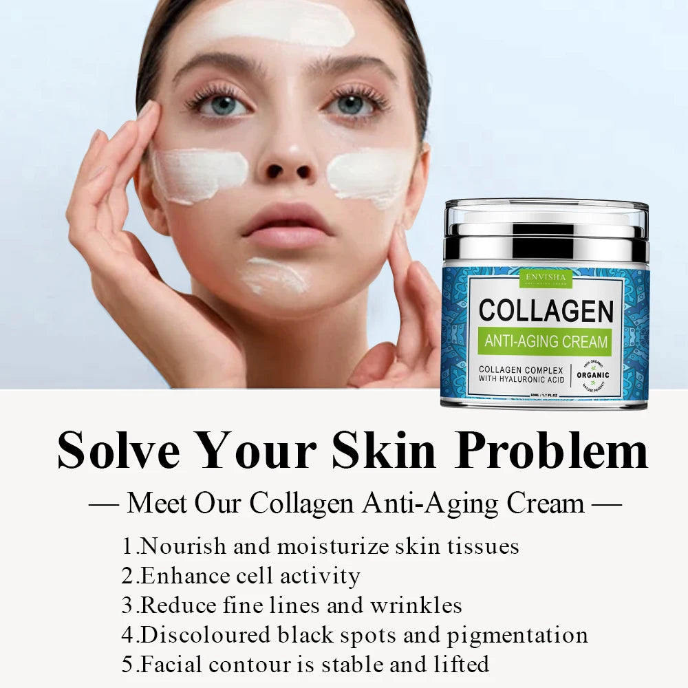 Envisha Retinol Face Cream With Collagen And Hyaluronic Acid For Night Care