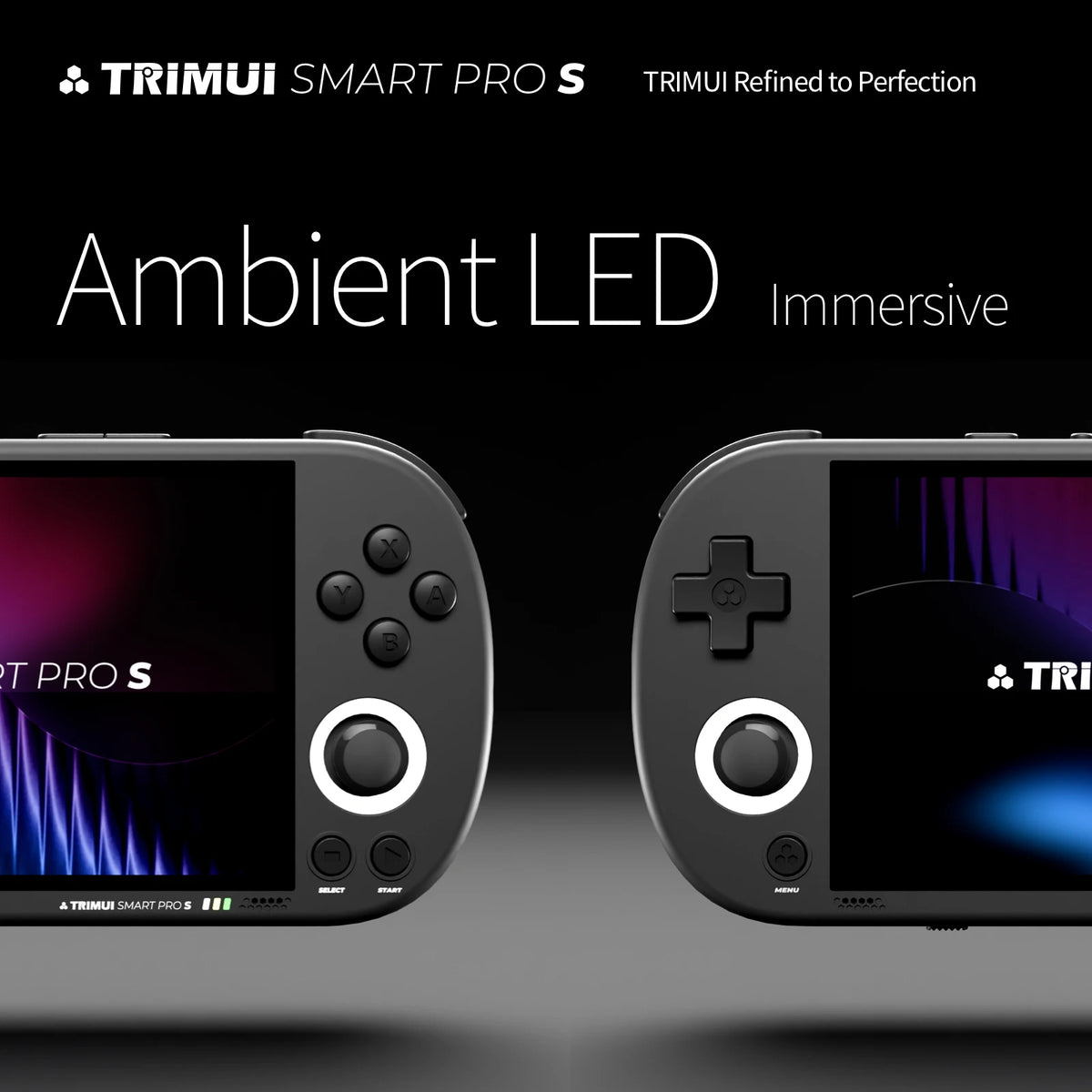 TRIMUI SMART PRO S Handheld Game Console 4.96''IPS Screen Allwinner A523 Processor Hall Joystick RGB Lighting TG5050 Game Player