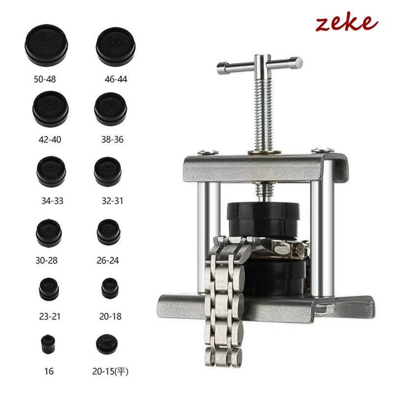 Professional Watch Back Case Presser Closing Metal Capping Machine Watch Press Set for Change Battery Watchmaker Maintenance Kit